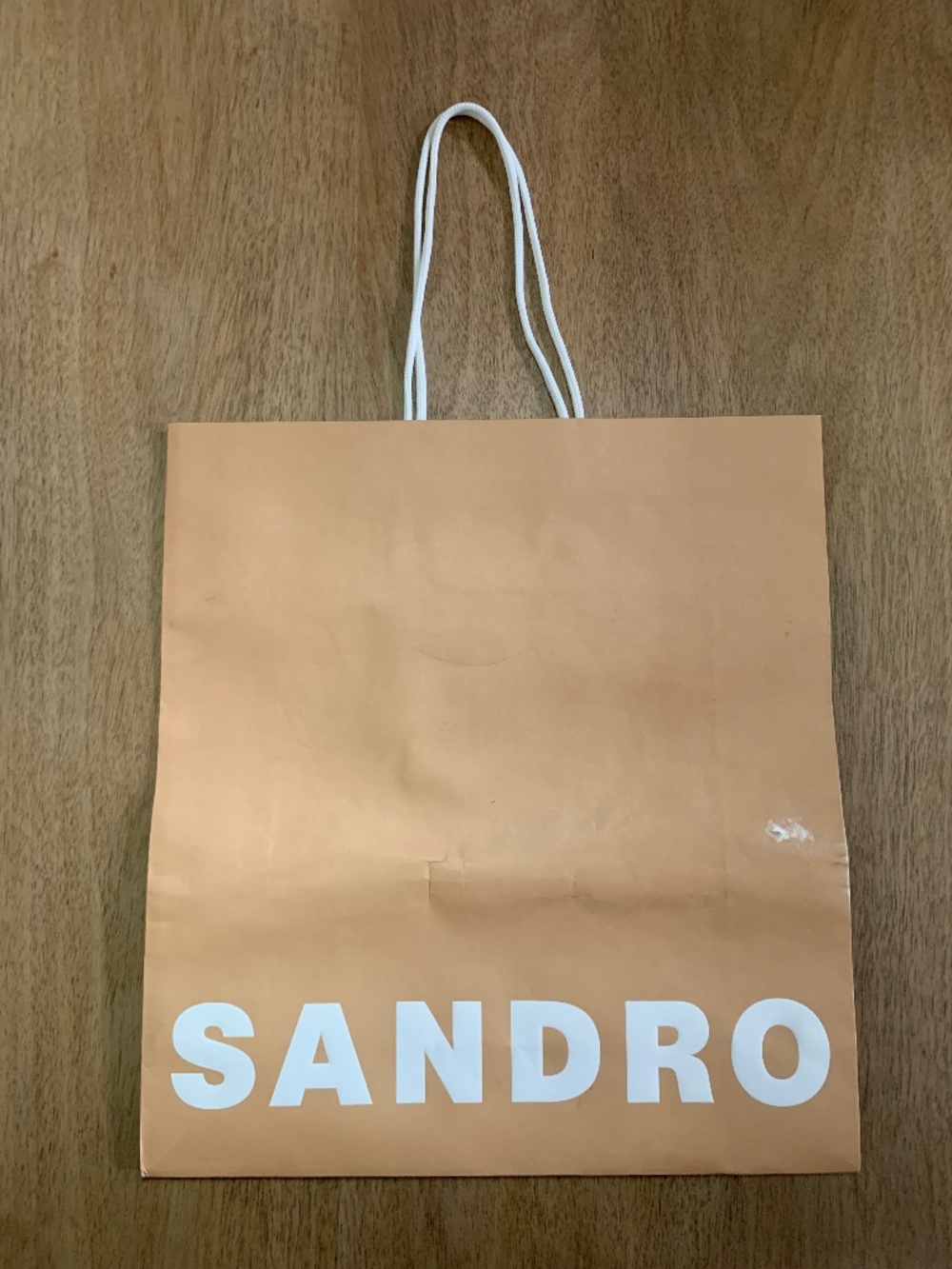 Sandro Paper reusable Bag Brown and white Gift Bag